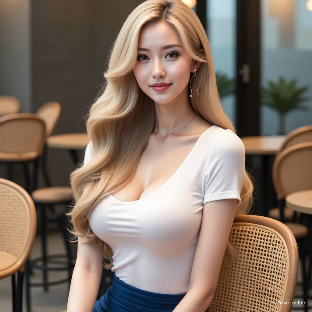 High level image quality、bright clothes、open your legs、I can see your pants、sit on top、attraction、new york、bar counter、Huge 、stockings、earrings、necklace、bracelet、 feet of vision, Soft lighting like a movie、american look, short skirt, long messy windblown blonde hair, enchanting perfect smile, sensual mature woman, Hot Women, Gorgeous
