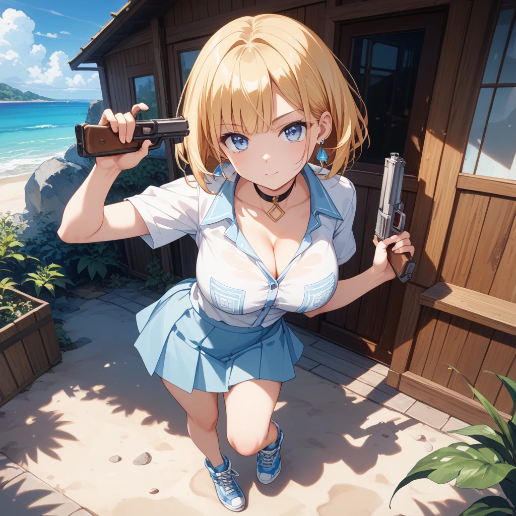 (Photorealistic beautiful female と男が向かい合う)、18-year-old、glare、amazingly beautiful、(beautiful body)、a regretful face、flushed face、(highest quality、8K、32k、masterpiece、nffsw:1.3)、ultra high resolution,(Photoreal:1.4),Raw photo, detailed face,,(Beautiful short hairstyles), nipple、 natural makeup,,rich perfect breasts, wet hair、sweating after bathing、detailed background, Depth of written boundary, beautiful shadow gradation、、thin limbs、thin thighs、((whole body))、pubic hair、sweaty body、((boxing ring))、boxing gloves、open finger gloves、Indoor stadium、Spotlight、large crowd、(((handcuff restraint)))、nippleが見えている、((My clothes are torn、nude)、spread your legs、Touching the genitals with your hands、Completely naked