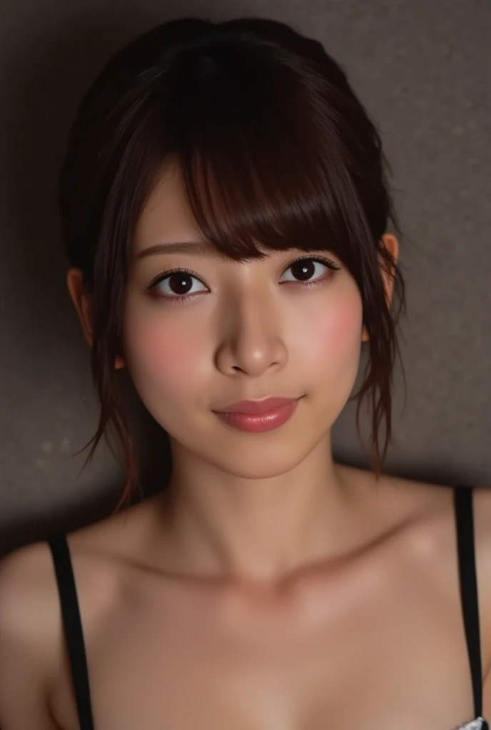 (((Portraits of top photographers)))、Show your teeth and laugh out loud、22-year-old woman、((Cute eagle nose))、thick lip、((Round facial contours))、looking at the viewers、movie、in 8K、top-quality、masterpiece、Soft lighting、Amazing eye details、((beautiful maroon eyes))、((Short shortcuts))、((A dark-haired))、White string bikini、Dark night beach、a picture、moonlights、photorealisim、Cinematic Rendering、Ray traching、top-quality、Highest detail、Cinematic、 Aperture 85mm 1.0、Blur effect、in 8K、