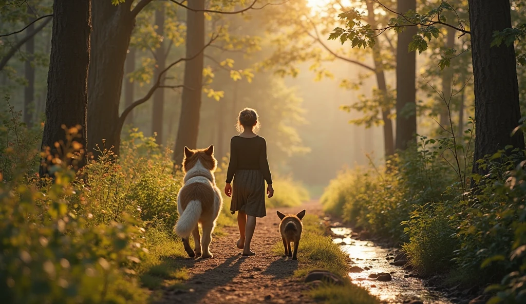 animals pull people by the leash. Changing the common form. People being animals and animals being people. inversion