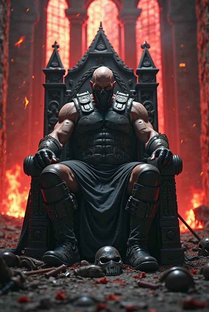 A man killed 100 people with his sword and sitted on the throne