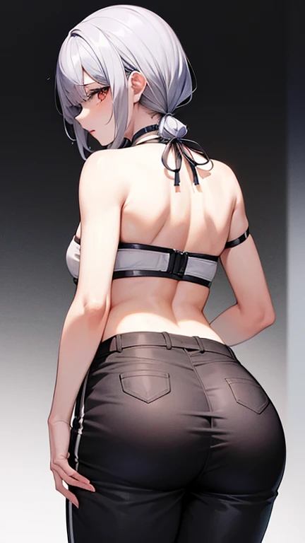 Girl with back to camera
