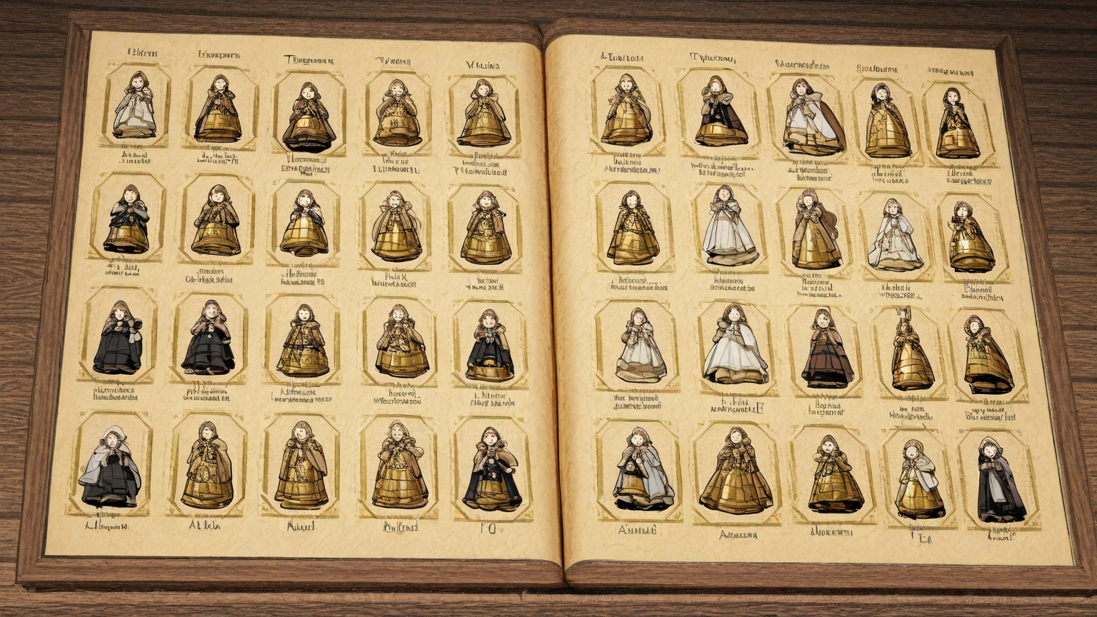 a bush that in the middle of it is a book of fairy tales, the first page of the book has the text "the porcelain doll"