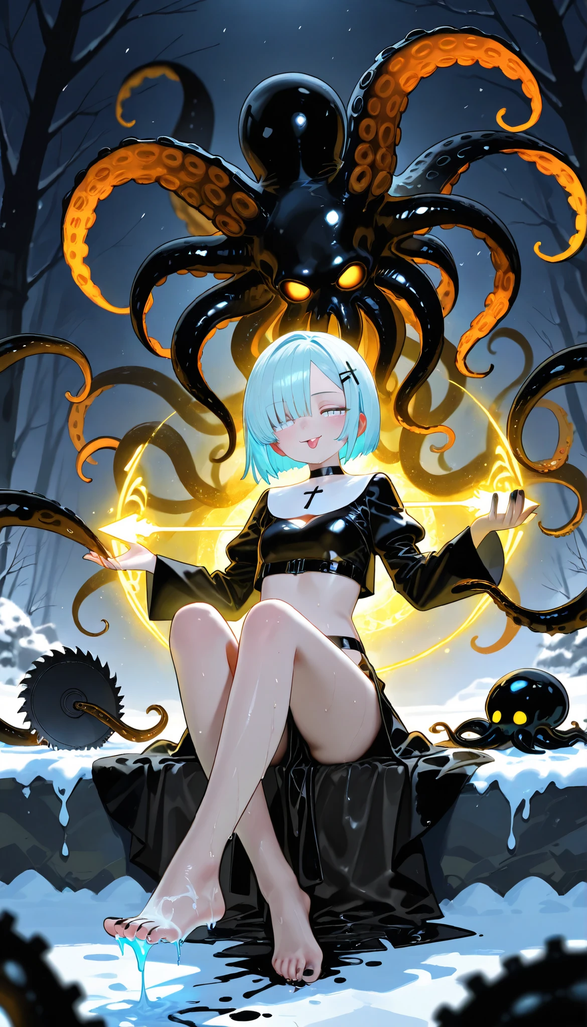 (superflat, flat shading, flat colors:1.1), 1girl, petite, loli, naked, pussie, nipple, spread legs, sitting on a throne, eyes closed, passion, pleasure, sex, anal penetration, anime, pablo picasso, zdzislaw beksinski, hr giger, jacek yerka, starry skies, colorful