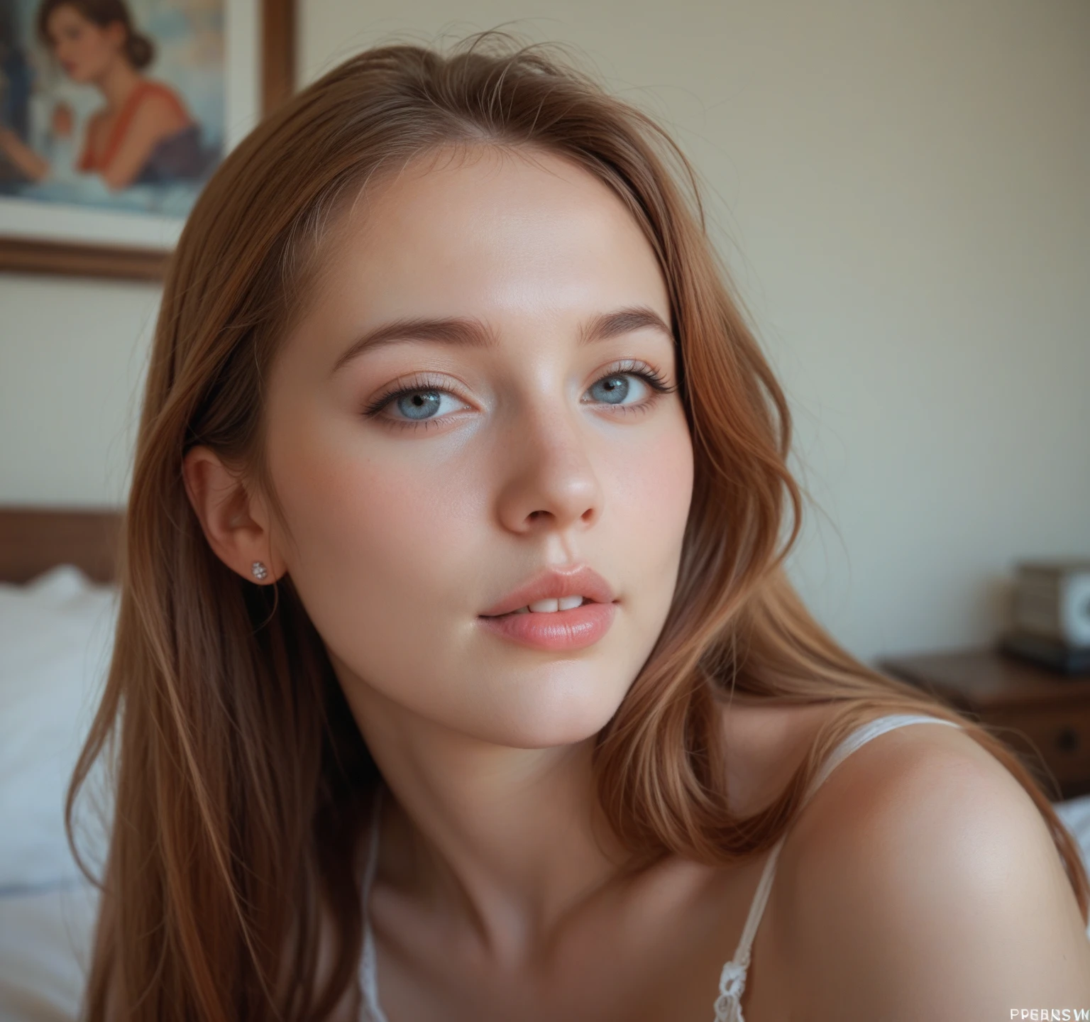 1girl in, age19, Solo, Aesthetic artwork, irish, wavy black hair, shoulder length hair, gray eyes, light grey eyes, pale skin, , (textured skin, skin pores:1.1), low light, dim lighting, small 