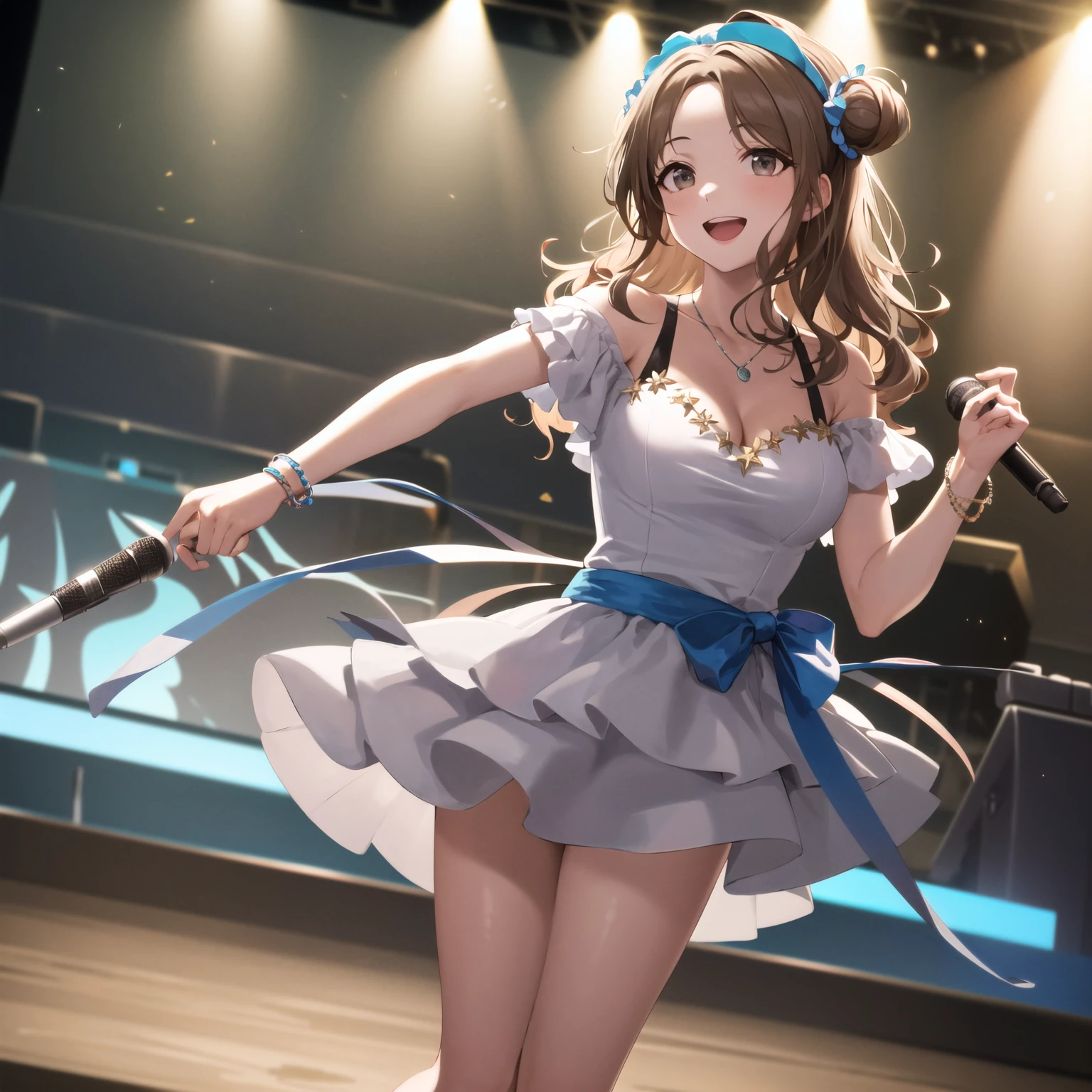 1 girl, 8k, (big breasts:1.5), (The shirt will be tight around the chest....:1.5),
