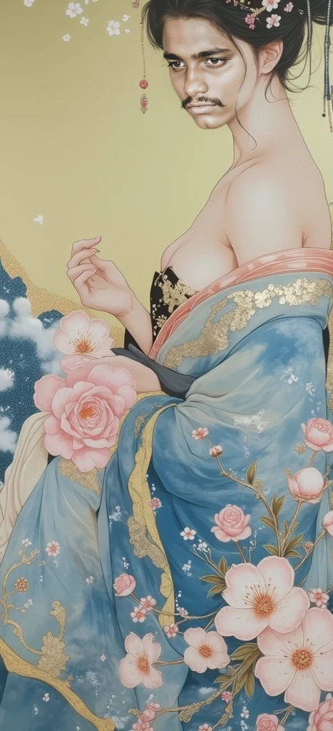 ((Detailed face)),((Mucha's style)),(vulgar),(portrait),flat chest,sexual excitement,( The look of ecstasy),having  after sex,pink hair,half-up braid,light brown　hair colour,(arms behind back:1.2),((addiction to sex))((12years old girl wizard ))Wearing light clothing and robe,(high position:1.6)
