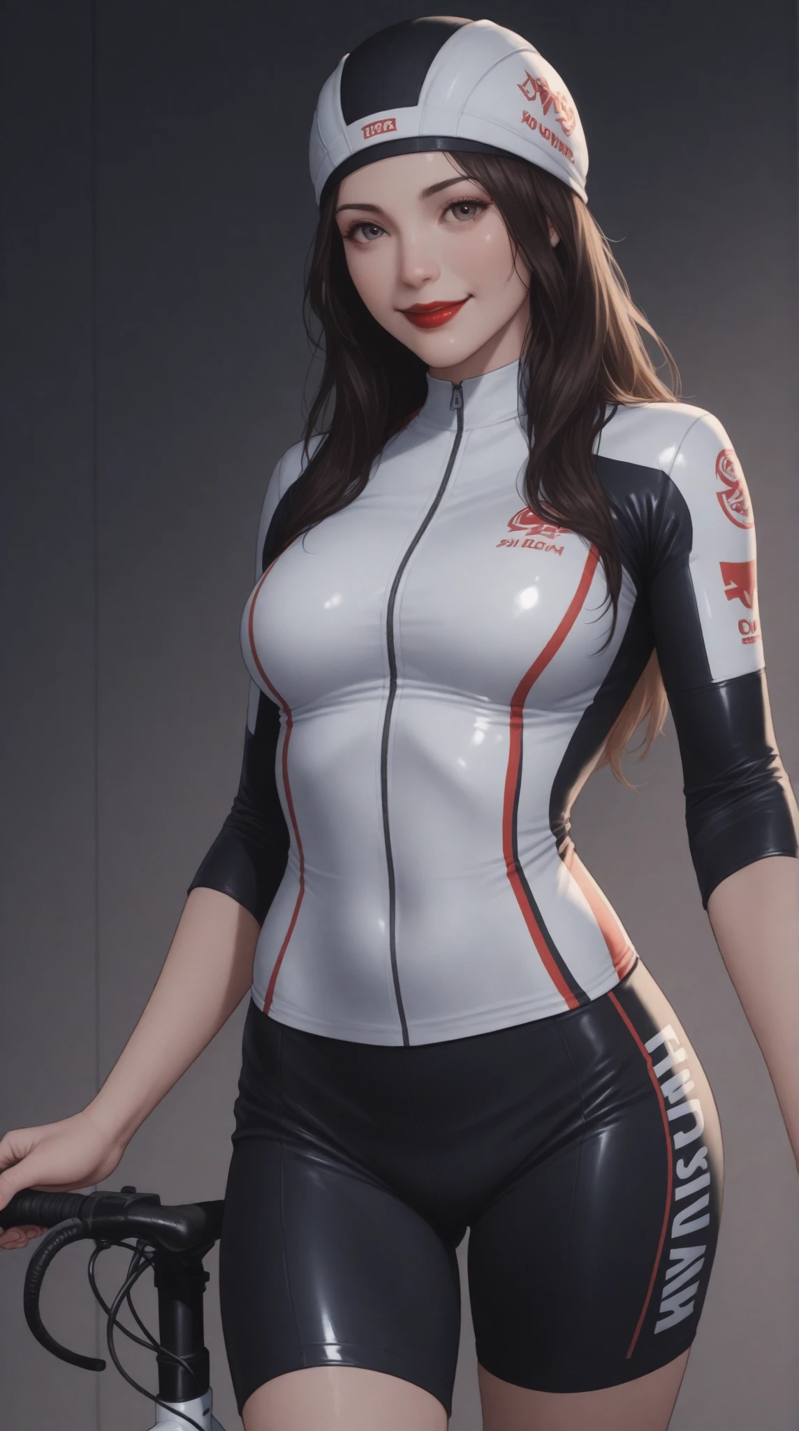Masterpiece, Best Quality, High Resolution, 1Girl, Ultra High Resolution, Solo D.VA, Headphones, Pink eyes, Brown Hair, White Gloves, Face Decoration, Full Body Shot, Cute, Realistic, Cute Pose, Perfect Body, Cyber Punk background, wet street, Crop Top, Latex leggings, nsfw, cum, sexy, ahegao 