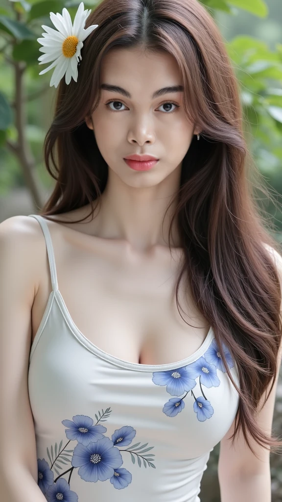 ((Large Breasts:1.3)),Laying a beach towel on the white sand、Erica enjoying sunbathing。Relaxed look with sunglasses on。