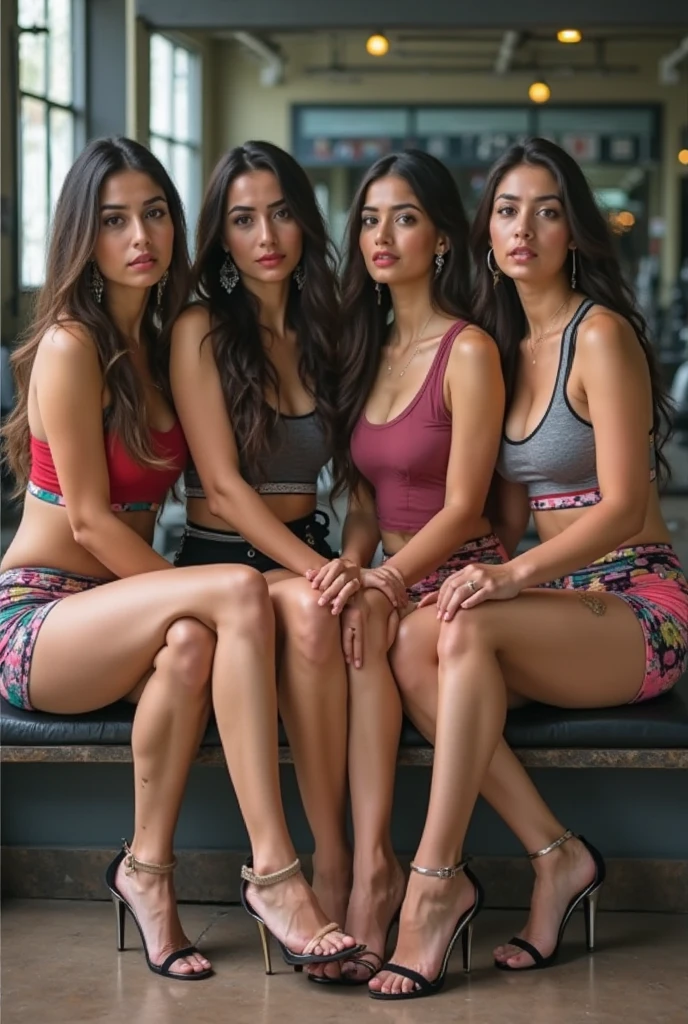 Isabel Merced, princesa maia e amiga lara croft, Prumo_cortar o cabelo, musculoso cheio, seios grandes:1.3, olhar desafiador, roupas de princesa