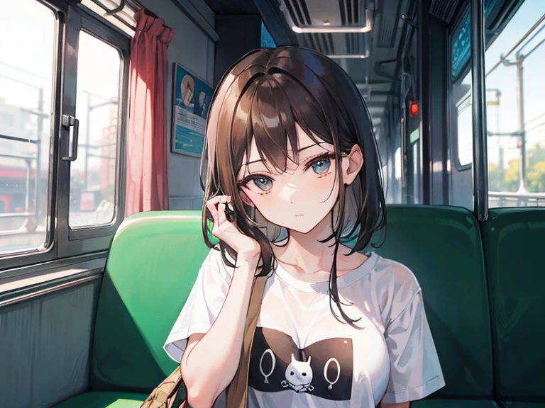 Ultra-high resolution photos、Very accurate little girl&#39;s body、Esbian all over、Super young girl、Small breasts、Inside the train、Being molested、Feels good