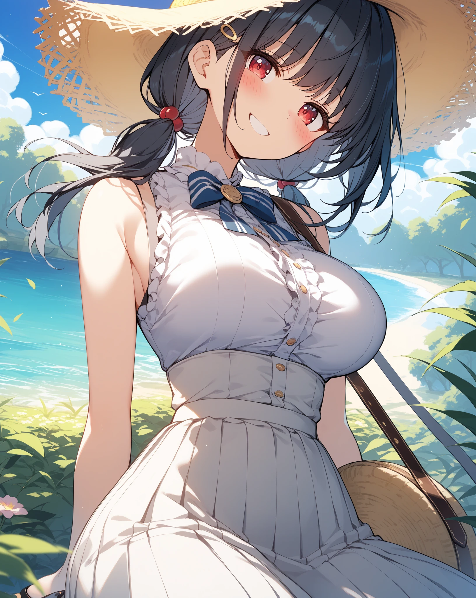 Lolita mini dress that shows cleavage