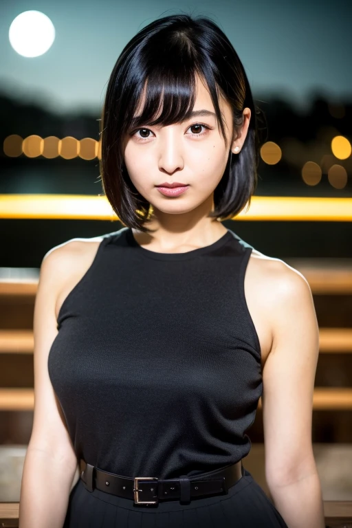 


最high quality, 8k, Vibrant, Sharp focus, high quality, High resolution, Middle-aged women, Mature Woman, 5, (Whole Body Ezbian), (High heels face detail, Highly detailed eyes, Plump figure、Plump face、((big 1.6))、(((Large Breasts)))、((Black leather clothing))、garden、Random Hairstyles、A kind smile、