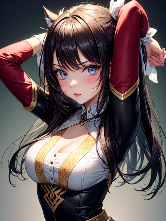 ((Highest quality、masterpiece、anime style、best quality、high resolution、8k、detailed、ultra-detailed:1.3))、Long legs:1.2, Beautiful woman with perfect figure:1.4、(Smiling:1.2), double eyelid、30-year-old female、((((One Woman,beautiful face,Beautiful face、ハワイ,upper body:1.5)))),Big Breasts、High resolution, accurate, Anatomically correct, High-resolution model, high quality, Very detailed, Ultra high definition, Textured skin,