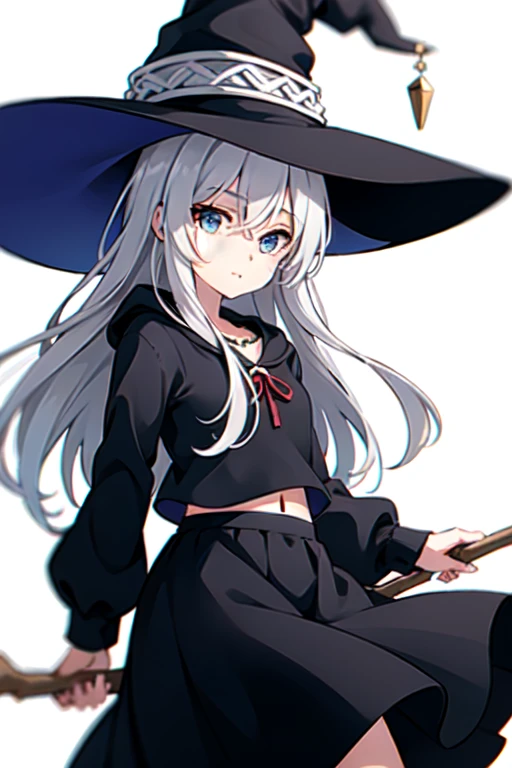 One person, High resolution, Anatomically correct, Textured skin,Blushing, Heavy breathing, Sweaty,Long Hair, Open your mouth a little, Swimwear,Witch Hat, The whole face turns red, panic, Small breasts