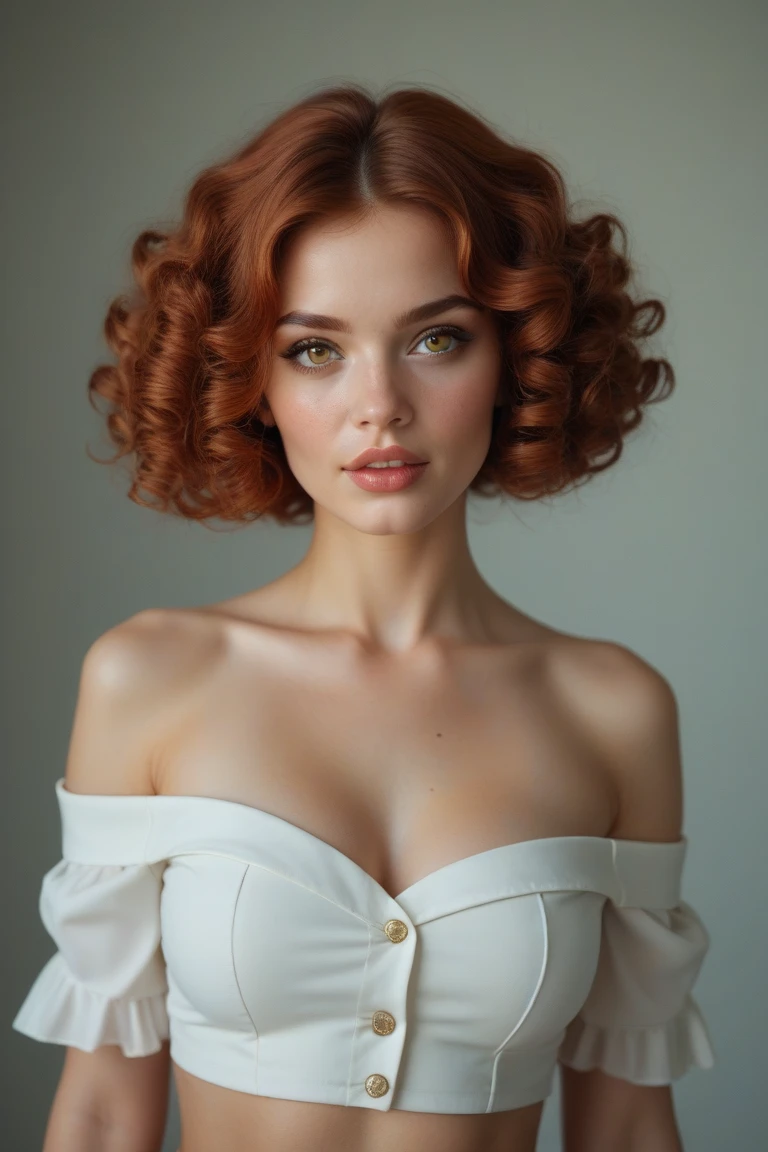 (chef-d&#39;œuvre), (meilleure qualité), (photoréaliste:1.3), 8K, texture de peau détaillée, texture de tissu détaillée, beau visage détaillé, détails complexes, Ultra détaillé, Scarlett Johansson, Black Widow dans le style de Captain America, cheveux roux raides, (corps pleine longueur:1.2)