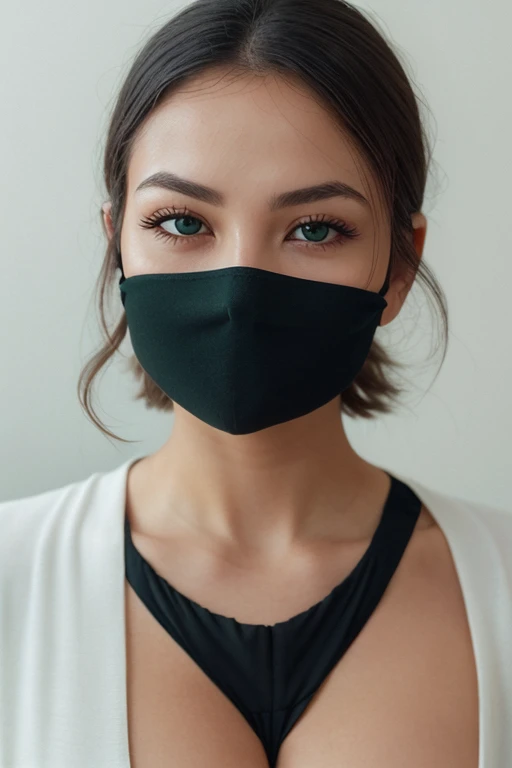instagram photo, portrait photo of 20 y.o Chloe, green eyes,<lora:viper-nvwls-v2:1>, short black hair, purple eyeliner, respirator