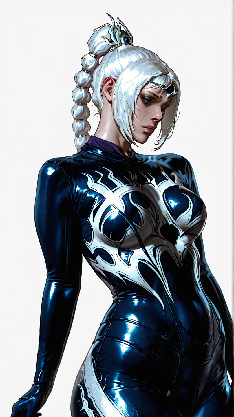 (masterpiece:1.2, Highest quality,Highest quality),(Very detailed:1.3),8K,wallpaper,Ultra-fine painting,Narrow your focus,Physically Based Rendering,(((Medusa, snake monster body, human face and upper body))),(woman,Beautiful Face,Shiny skin,Beautiful Hands,Great hands),(Her hair is made up of countless tiny snakes),(Green Eyes),(((Snakeskin bodysuit))),(((The body has snake scales))),((Satanic attraction)),((Big Breasts:1.5)),(Thick thighs:1.5),(((betterhand))),((((The background is a contrast of black, grey and blue:1.5)))),Sexy pose,(front:1.5),(Looking at me),(((Sad look:1.2))),(Medusa,coiling,serpent)