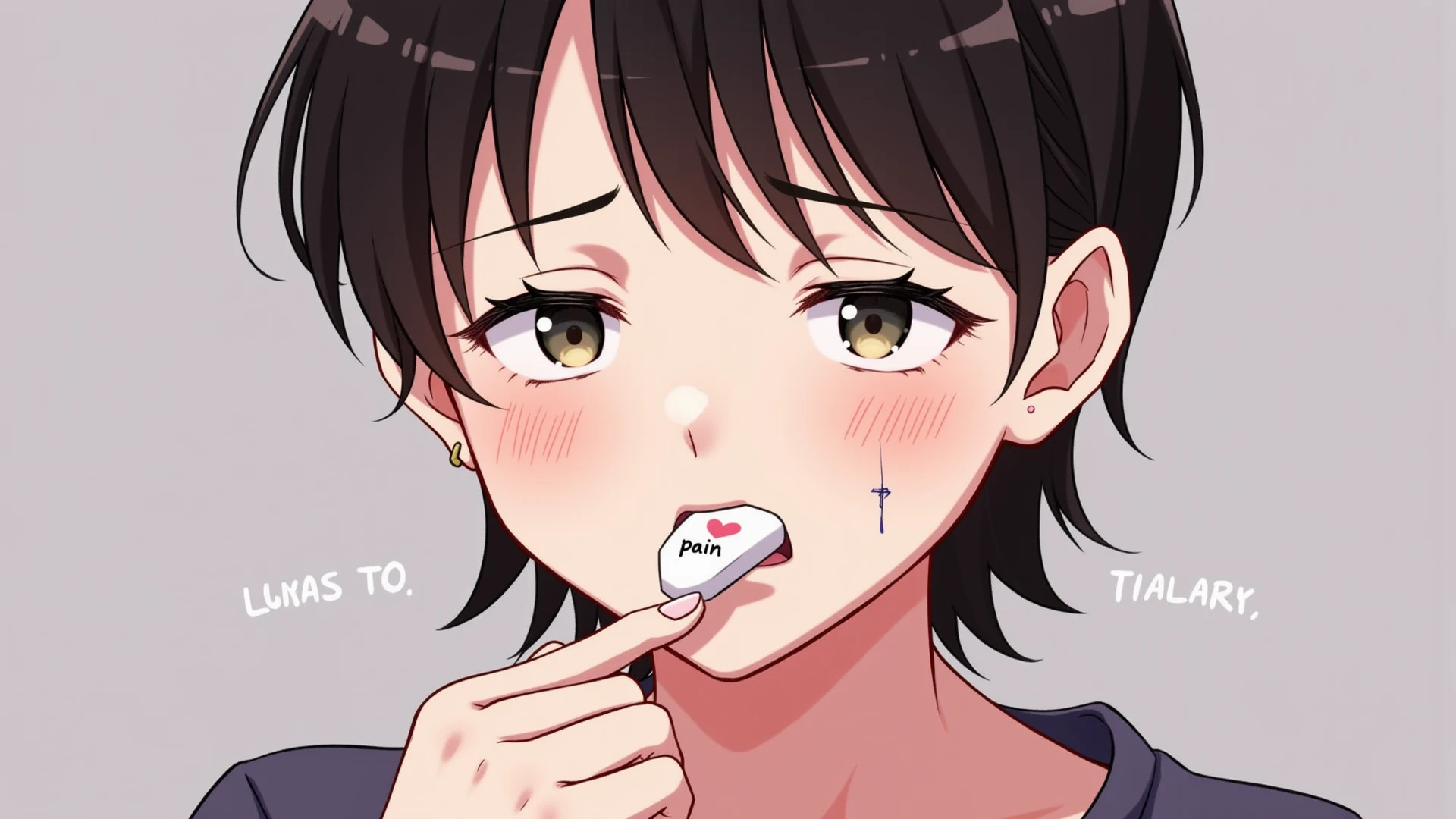 (masterpiece, best quality, detailed:1.5), solo, <lora:Frisk_Undertale:0.8> frisk undertale, brown hair, short hair, closed eyes, blue and pink striped shirt, (heart locket, holding an old knife:1.1)