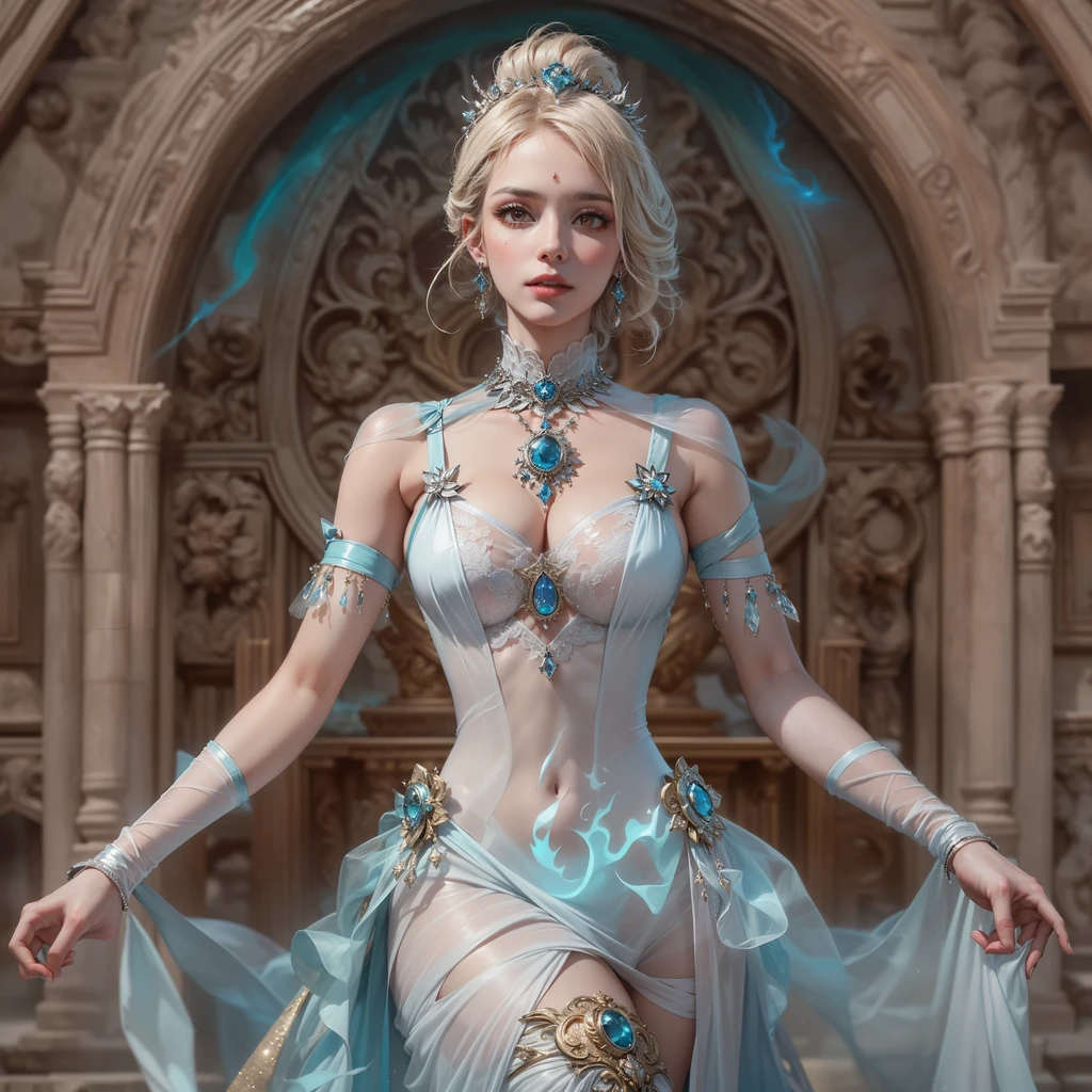 (masterpiece, best_quality, ultra-detailed, immaculate:1.3), epic, illustration, welcoming, 1girl, summoner, silver hair, Lace Braid, in a courtyard ("at the Seraphic Palimpsest, Moody":1.2), next to a photogenic car, bombshell hair, vivid orange hair, Half Up Half Down,ponytail, outstretched hand<lora:EnvyBeautyMix19:1>