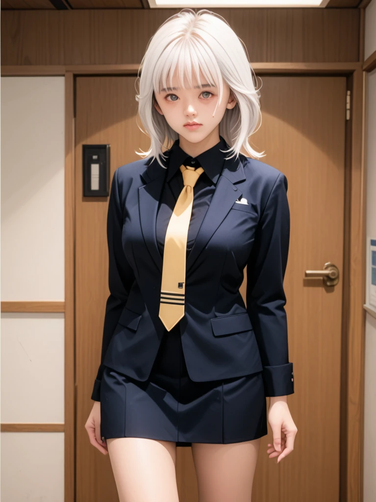 (1 girl: 1.3), (Anime Shōnen: 1.3), (Standing Up Together: 1.3), (Big eyes: 1.2), Splash Art Anime Lolita, blonde anime girl with long hair, (brunette Anime Shōnen with short hair: 1.5), Smooth anime CG art, animation art wallpaper 8k, 4K Comic Wallpaper, (Big Breasts: 1.3), (Big Breasts: 1.3), (Wearing uniform: 1.3)