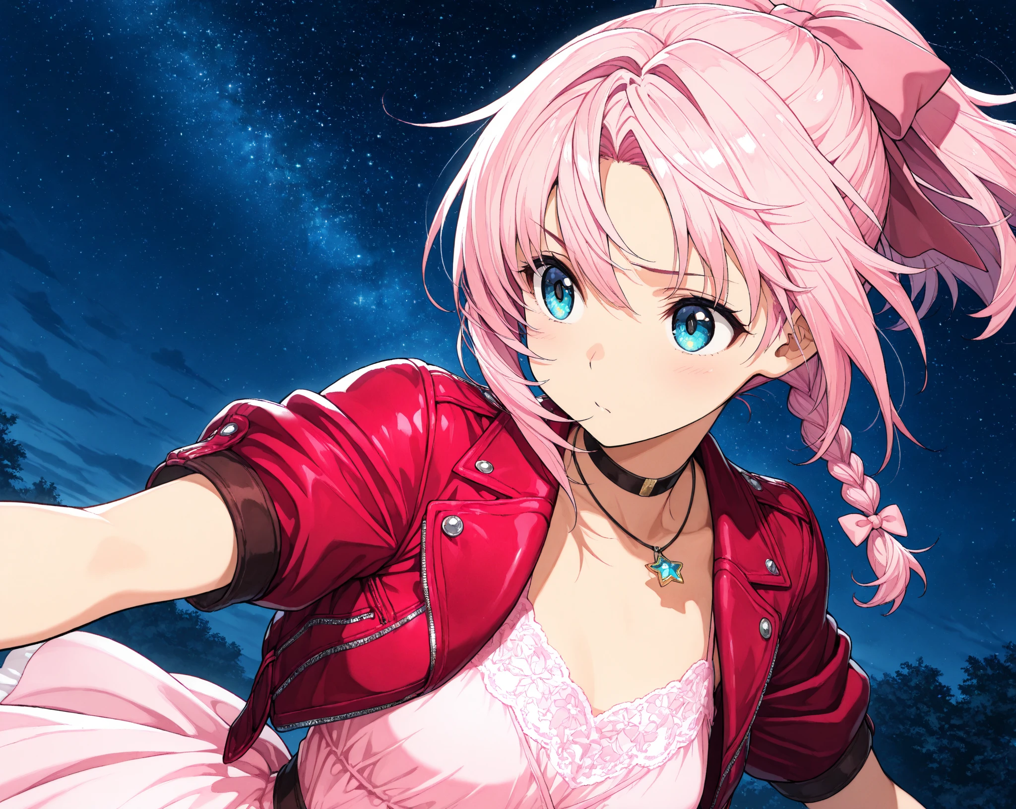 ,(Highest quality,Super detailed,High resolution:1.2),momo velia deviluke、Pink Hair、Short Hair、Beautiful girl with a perfect face,very_Long eyelashes, Detailed lips, A radiant smile, Soft Skin, Shiny Hair,Vibrant Background, Natural light,The cutest girl in the world,Exquisite makeup,Pouting、Large Breasts、Devil's Tail、Swimwear、bikini、Swimming in the sea、beautiful sea、cumulonimbus、whole body、Dynamic Pose