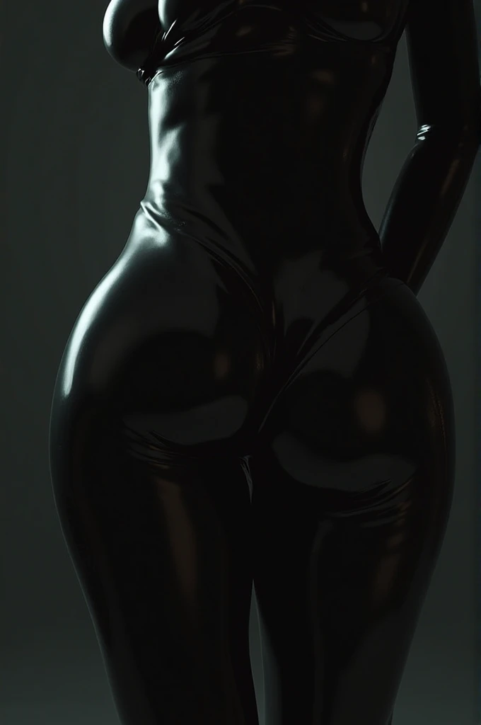 (back view),(full body:1.4),Beautiful 19 yo Dutch woman with long raven black hair, (very pale:1.4), ice blue eyes,(large natural ), perfect ass, selegs,th. Smoky eye, mascara, black lipstick, choker, long sleeves, black latex gown, (black fishnets), boots.Masterpiece, (highly detailed:1.2),(detailed face and eyes:1.2), 8k wallpaper, Moody lighting. core shadows, high contrast, bokeh.