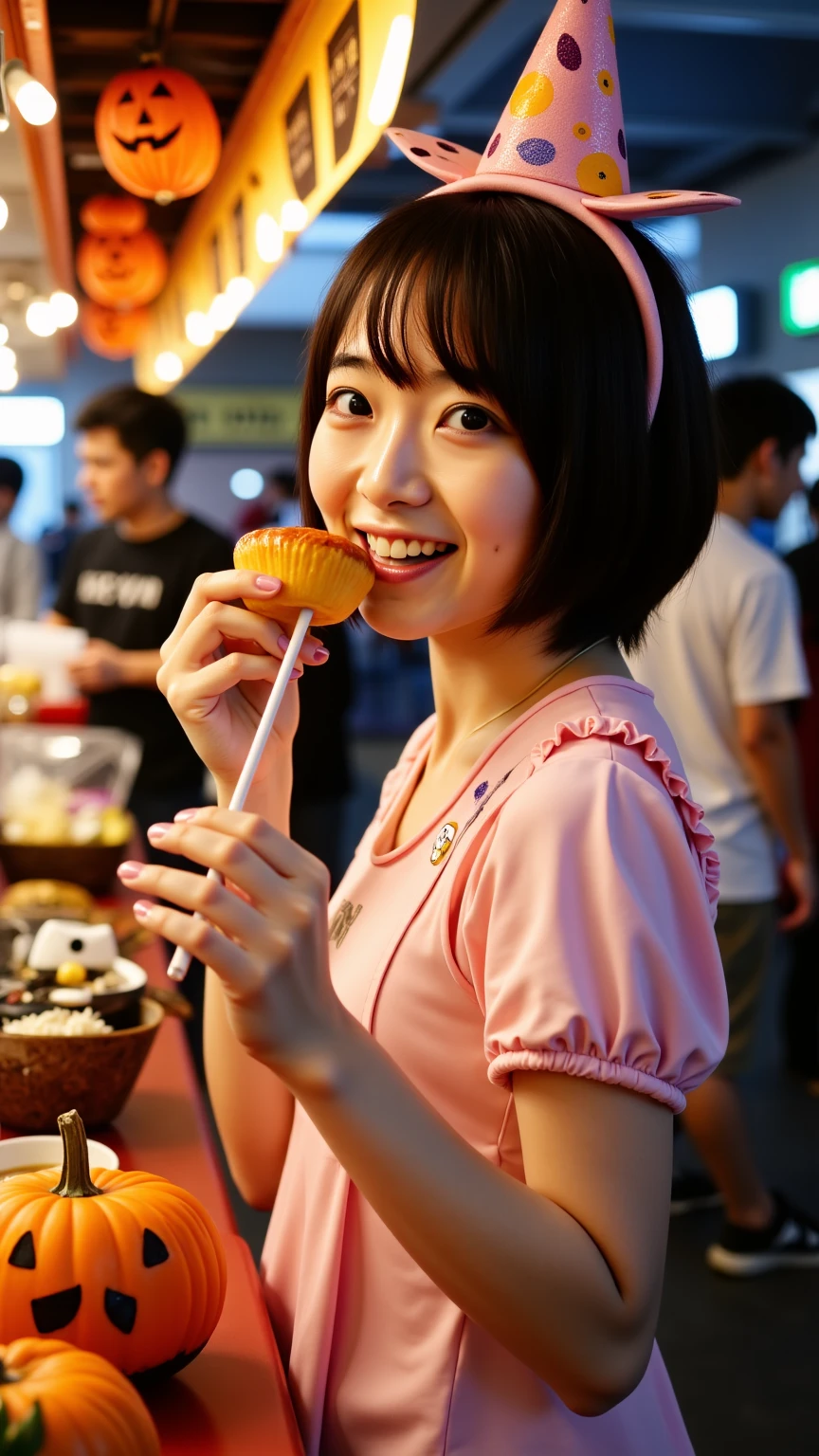 Best picture quality (8K, high resolution, Masterpiece: 1.2), super detailed, 215 Short Hair, 16-year-old woman,
situation: At a goldfish scooping stall、A woman is trying hard to scoop up goldfish.。
detailed:
angle: Goldfish floating in a goldfish scooping tank、Close up of woman's concentrated expression。
atmosphere: The joy of catching a goldfish、Capture the frustrated expression when you fail。
background: Lanterns from food stalls、People gathering around the aquarium々Silhouette of。
I don't hold goldfish in my hand
, random cute pose ,big eyes ,Puffy eyes , Heart Pupil, blush , huge shy smile , salute