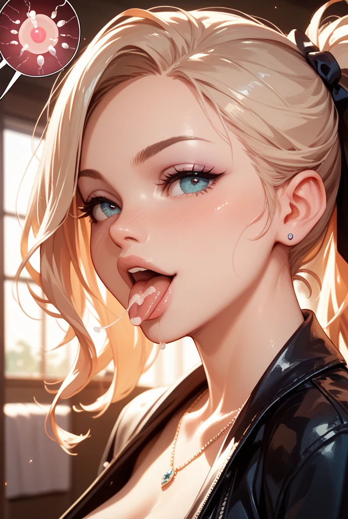 Oral rape of the woman blonde hair green eyes and pink batm and a black top, realistic art style, RossDraws portrait, Anime realistic artstyle, 4K realistic digital art, 4K realistic digital art, 8K Artgerm Bokeh, DeviantArt Artstation CGScosiety, ArtGerm extremely detailed, made with anime painter studio, RossDraw digital painting, (cum on face:1.3), (cum on black top: 1.3)