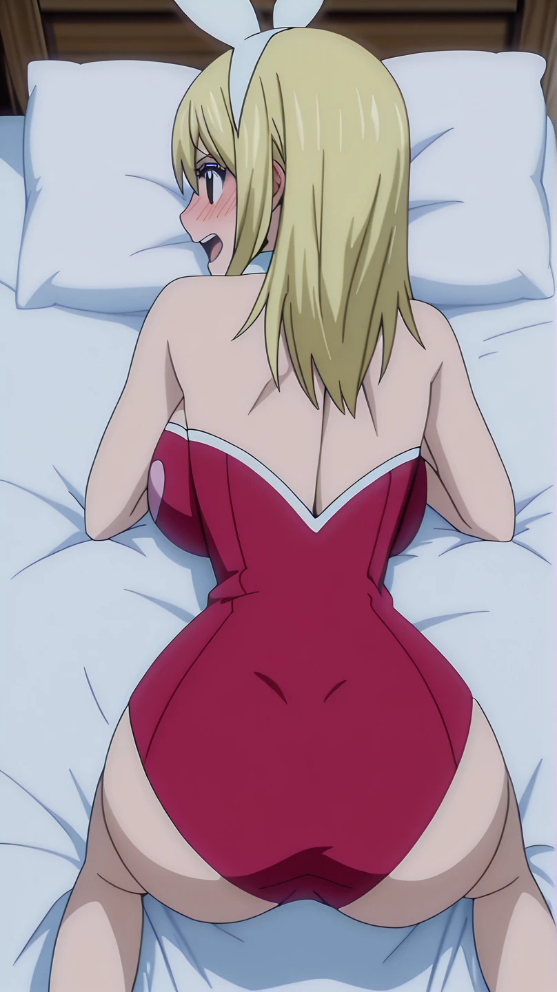 (Mavis from Hotel Transylvania), Mavis is naked (full body)(nude)(excited face) in her bed with her legs open completely naked, waiting to be penetrated.