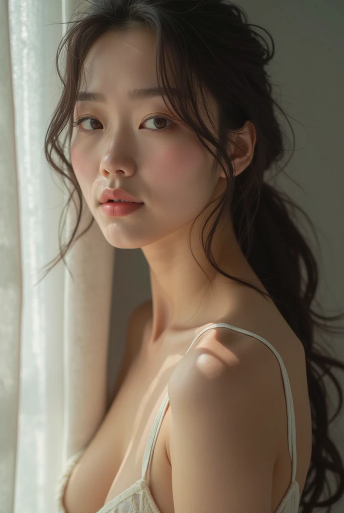 Korean girl with out bra