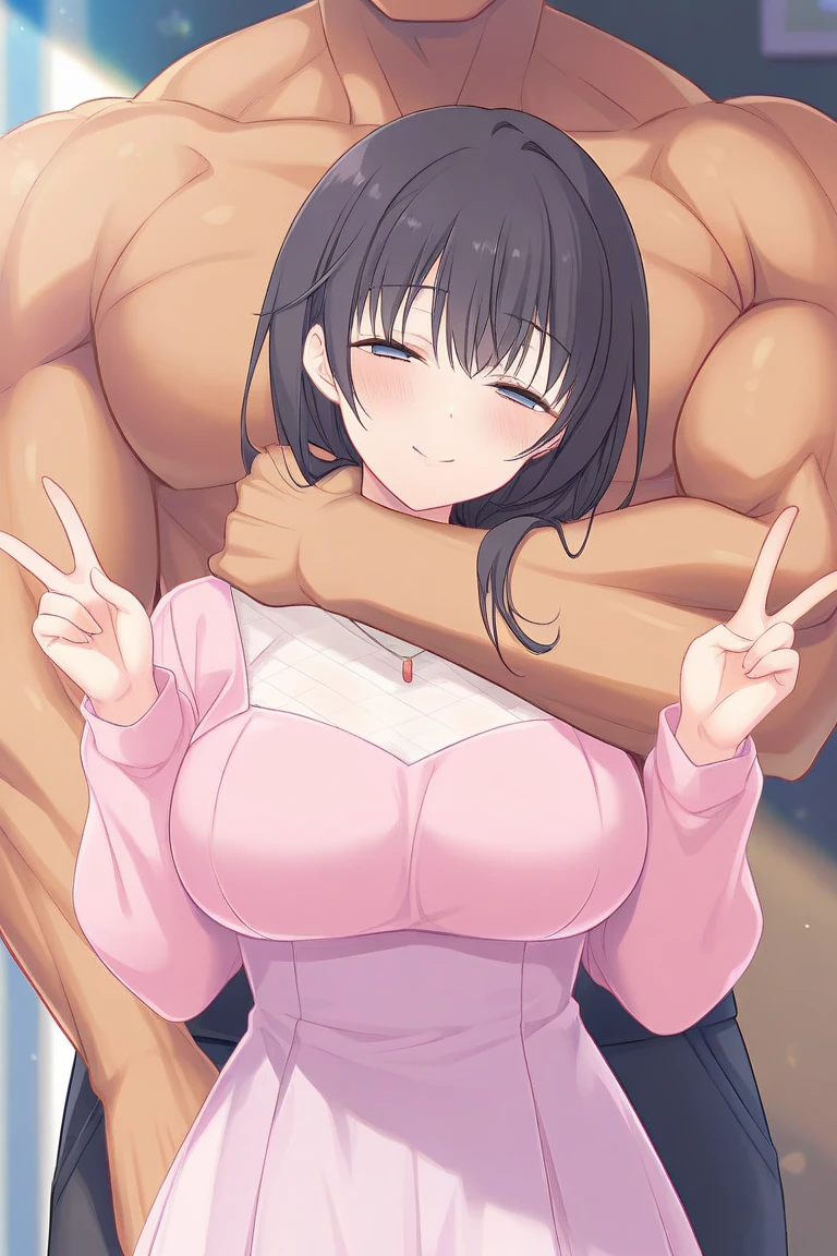 high resolution、highest quality、8k,NSFW1:2,(((dorsal position)))、One boy and one girl having sex、Big Breasts、saliva、orgasm face、Cum in pussy,Sweat,vapor,(Trembling with sexual climax)、(((Heart Pupil))),,(Being poked from behind)、(Grabbing my chest from behind)、Completely naked、Black Hair、Luxury hotel bed、Angle from the front