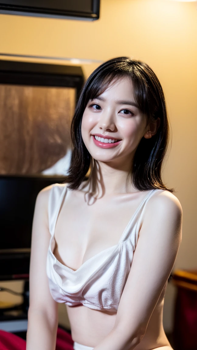 (Masterpiece:1.2), high definition, high quality,(60-year-old woman:1.2)、(Wrinkles on the face:1.2)、Beautie,Princess dress, Puffy sleeves,Big breasts,smile,
