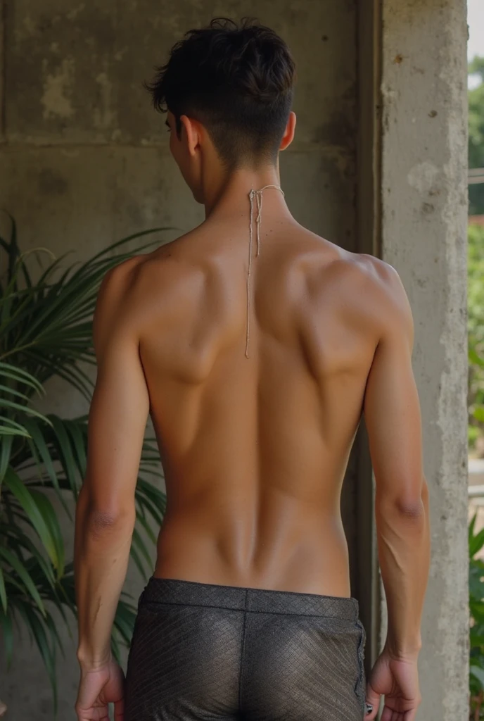 A sexy men naked with a string