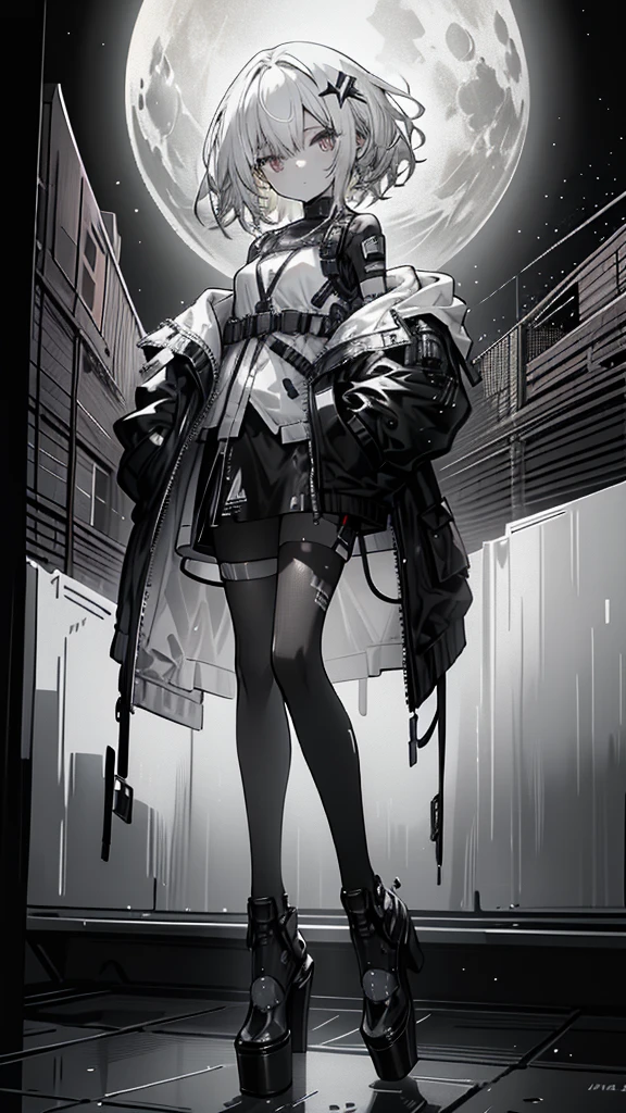 8K,high resolution,absurd,masterpiece,best quality,The original,Extremely detailed CG,Extremely detailed wallpaper,Perfect lighting,1 Girl
(hutaodef:1.2),Black shorts,black h在 with h在 ,Regular Clothes，white background，smile