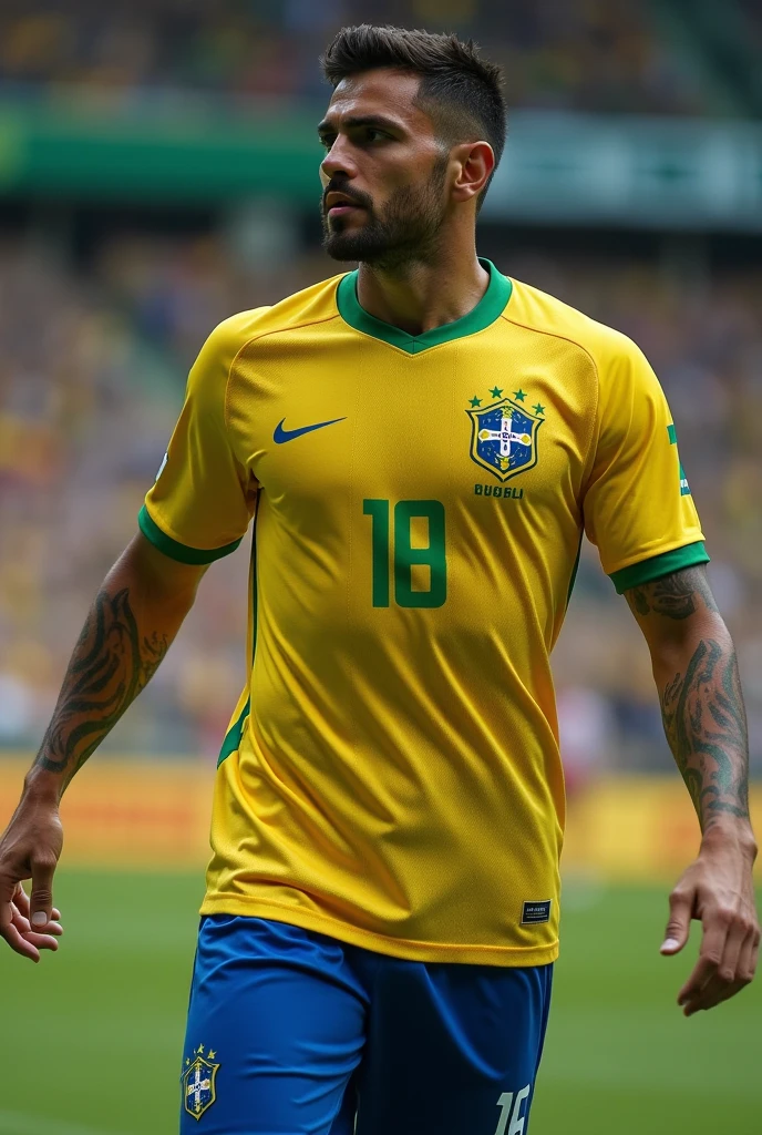 Man Soccer Player in Brazil