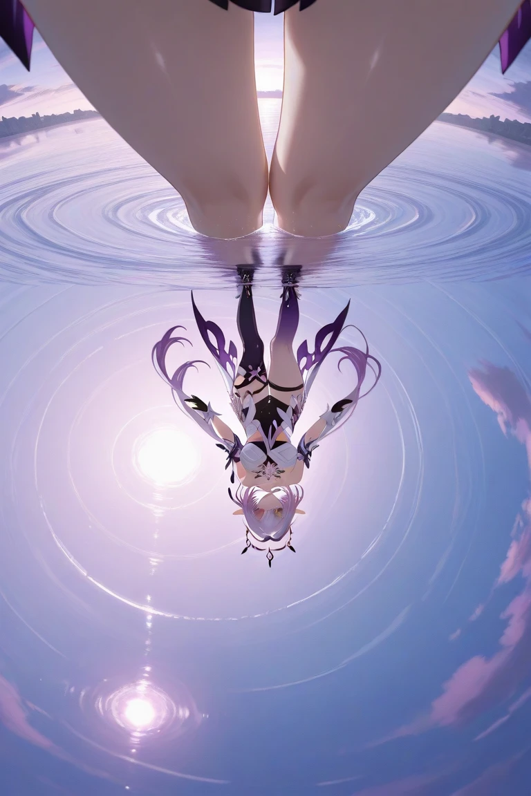 Tiger print boots、Tiger print bikini、Woman with green hair and horns、Tiger print bikini、are flying、animesque、urusei yatsura、mourn
