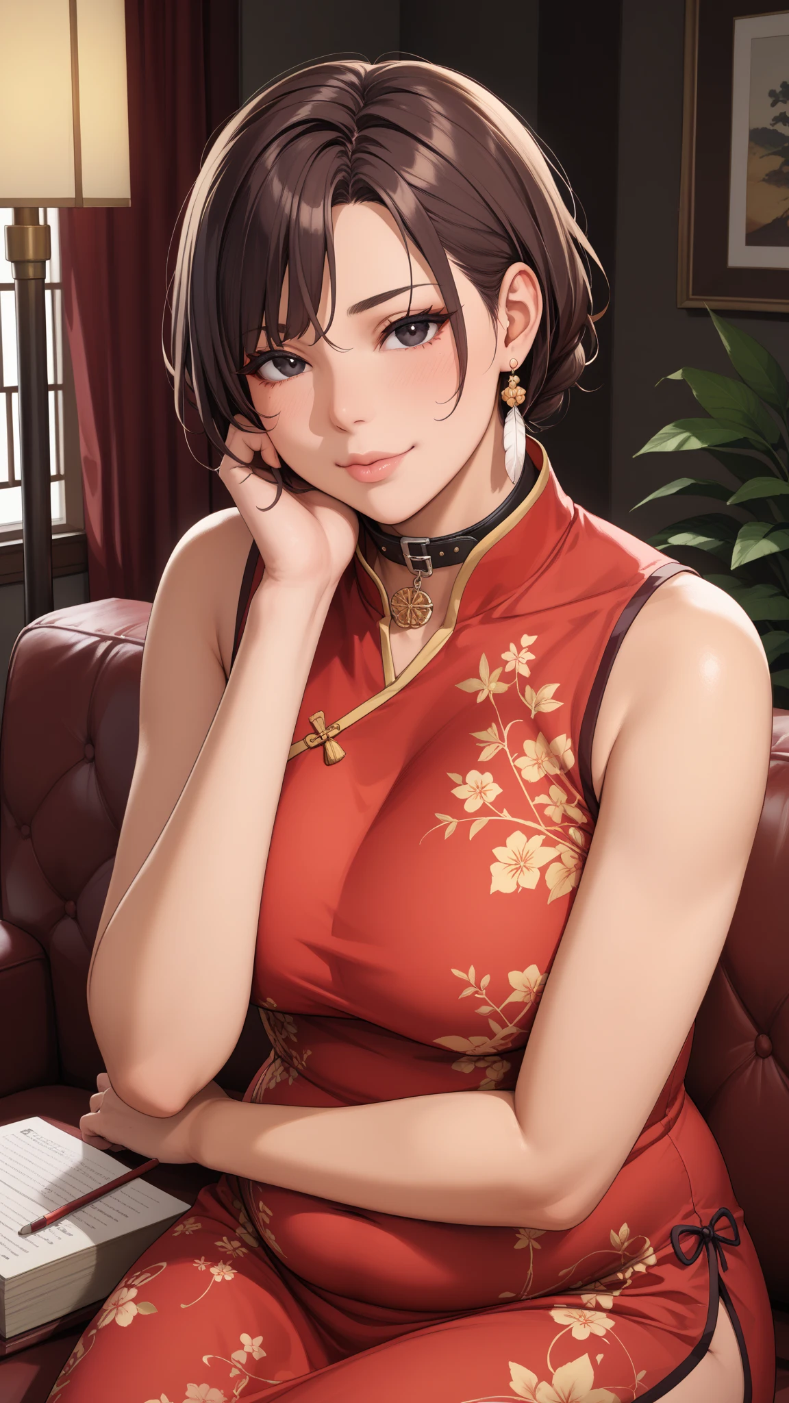(masterpiece:1.2, highest quality), (realistic, photorealistic:1.4), beautiful illustrations, (natural side lighting, movie lighting),
looking at the viewer, face focus, Upper body, 1 female, Japanese, perfect face, perfect body, Cute symmetrical face, shiny skin, baby face, medium breasts:1.4
((medium hair:1.4, light brown hair)), hair between eyes, emerald green eyes, seductive thighs, thin,
beautiful hair, beautiful face, thin and beautiful eyes, beautiful clavicle, beautiful body, beautiful breasts, beautiful thighs, beautiful feet, beautiful fingers,
(((china blouse:1.4), black tight skirt)),
(beautiful scenery), evening, (office), Are standing, (cute smile, Upper grade),