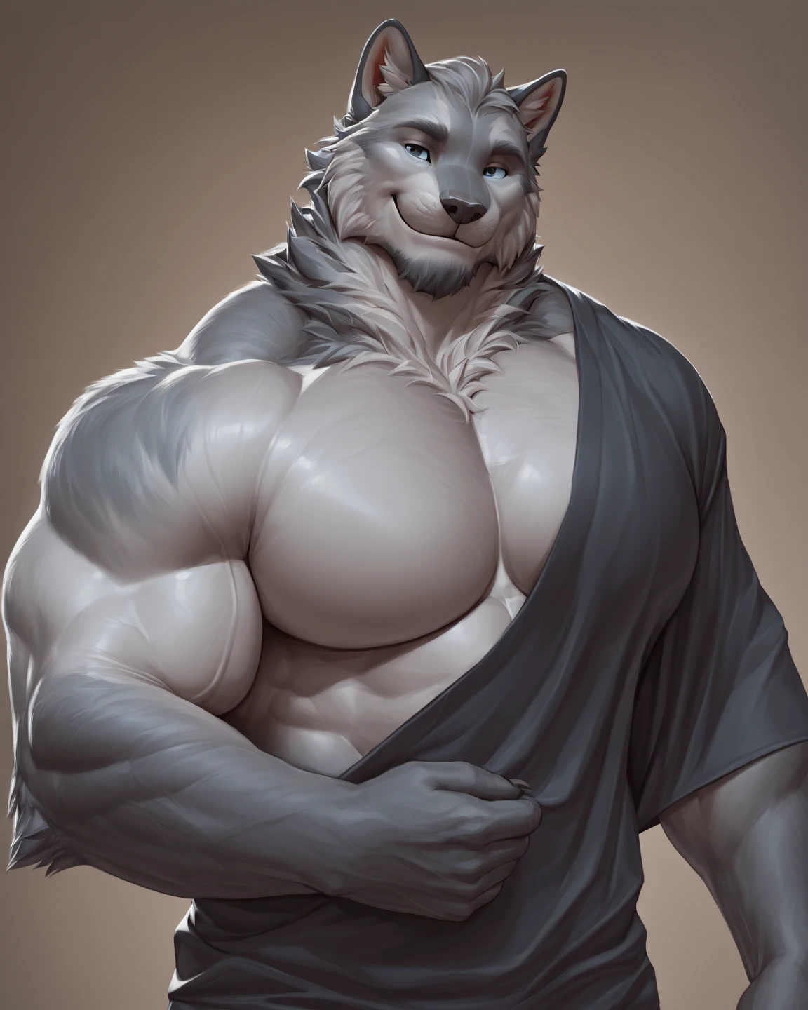 Solo, male, albino kangaroo, in one color tone, with long ears, naked, big balls, big flaccid penis, navel showing, chest, big chest view, ((focus body, furry focus, shades focus, body shades)) (((gray background, gray wallpaper, one color))), by darkgem, by mystikfox61, by glitter trap boy, albino, all white fur, red eyes, pink nose, navel, bulge, full body view, kangaroo tail, little chubby