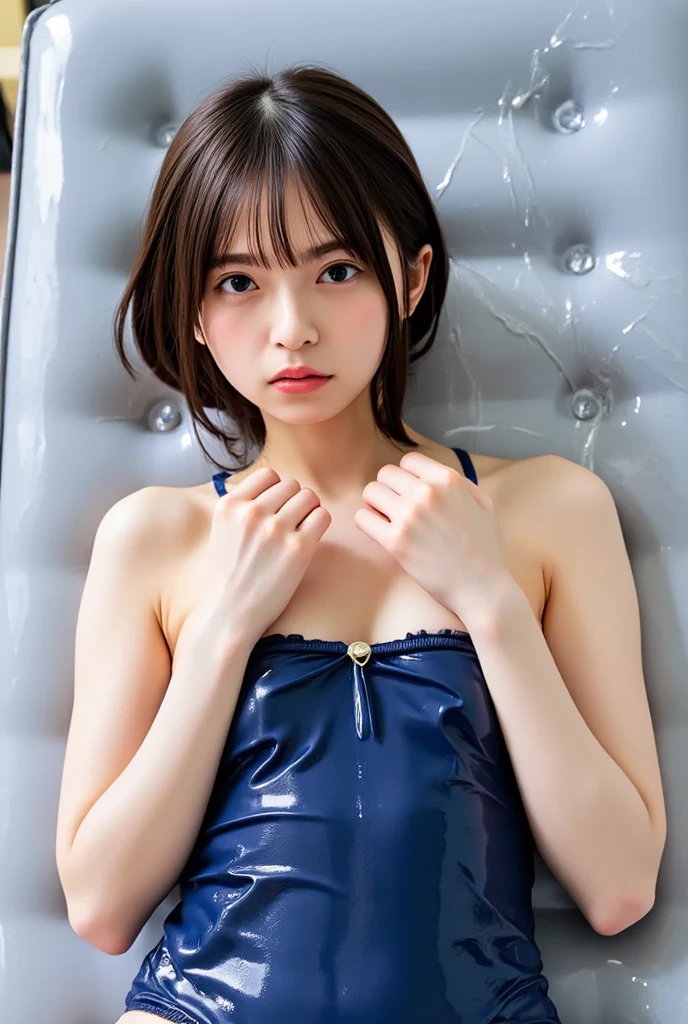 (8k, Realistic, RAW Photos, highest quality: 1.4), Beautiful Face, (Realistic face),A girl in a bunny suit in a library,18-years-old, 1 Innocent and Cute girl, Sitting on the floor, People in the background, Wrist cuff, Detachable collar, fishing net, Black shiny outfit, Tight bunny suit, Beautiful Face, Detailed lips, classy hotel, (big smile:1.3),spread your legs, show panties, show cameltoe,panty shot: 1.3,masterpiece:1.3,looking down from below, masterpiece:1.3, high resolution, ultra detailed, extremely detailed CG unity 8k wallpaper, realistic, photo-realistic, RAW photo, beautiful detailed face, pale skin, realistic glistening skin, detailed hair texture, Perfect Style, Beautiful Face, accurate, Anatomically correct, Highly detailed face and skin texture, Detailed eyes, Brown eyes, Double eyelids, Thin eyebrows, dropped eyes, Eyeliner, Natural cheeks, Fair skin, shiny necklace and earrings, Glossy Thin lips,facial, cum, pov,(facial:1.3,excessive cum:1.3,Massive ejaculation:1.3,A lot of sperm on the face:1.3)