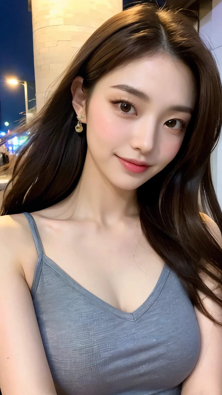 table top, highest quality, shape, Super detailed, finely, High resolution, 8k wallpaper, 完璧なダイナミックな構shape, beautiful and detailed eyes, straight hair, small breasts, natural color lip, random sexy pose,smile,20 year old girl、midnight、beautiful and detailed face、perfect and beautiful face,Big eyes、RAW photo、Expressing feminine poses with your whole body、beautiful and detailed eyes、small face、beautiful duplex、slim face and style,luxury brand mink coat(inner:winter dress)、beautiful golden ratio face,twin ponytail hair,bright look,Photographed focusing on beautiful legs