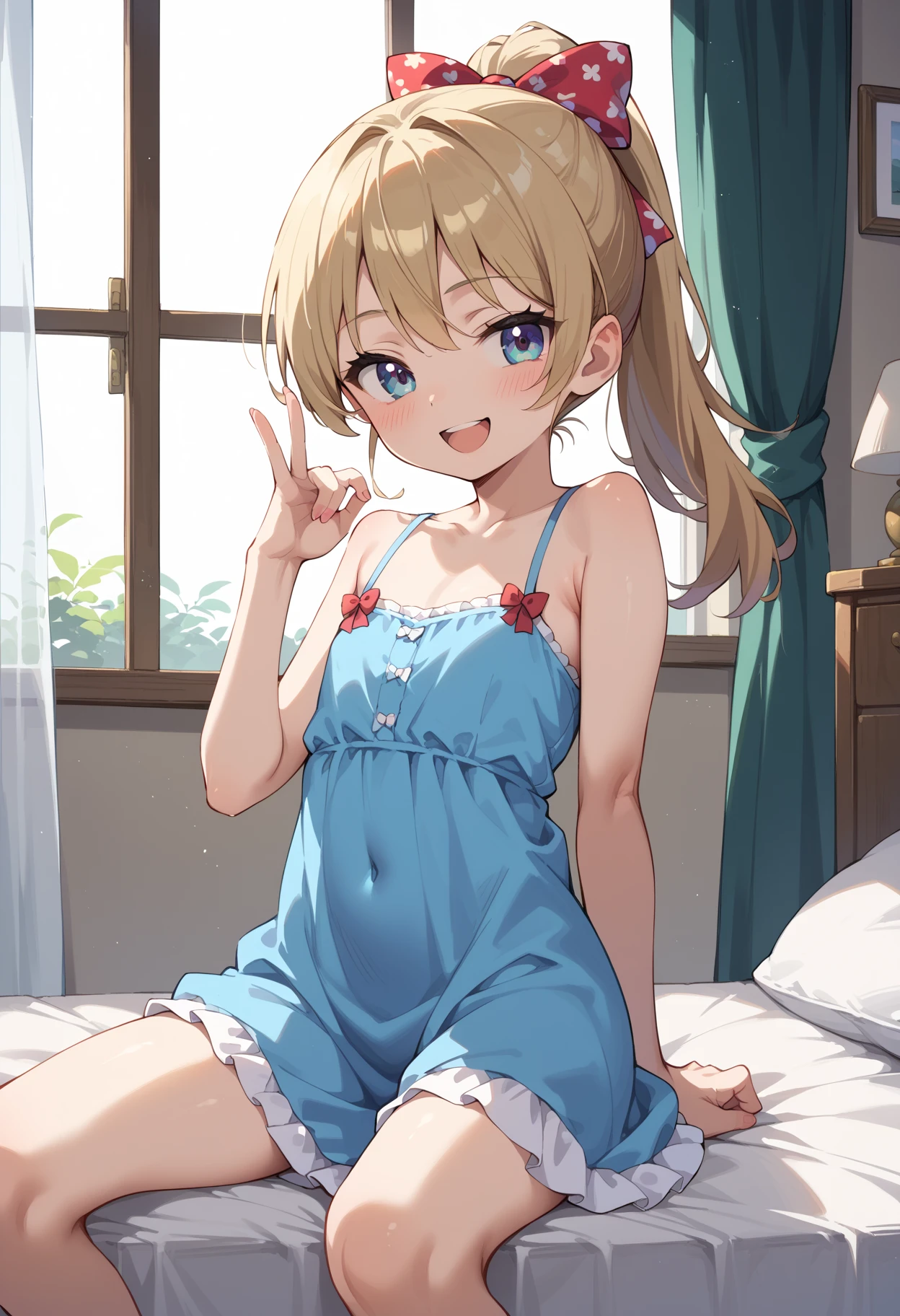 darkblue dress starry skypattern in dresser room sitting mirror, kawaii petit child childish innocent ankle-biter 1girl 8yo, star-shaped pupils small_star symbol in the pupils and iris, ((skindantation)) ((flat chest)) +++, +++
blond eyes,
- amber hair,
long hair ,
braided bun,
wavy hair ,
swept bangs,
sideburns ,
:D upper teeth disgusted eyes,
embarrassed ,
head_tilt standing
+++, +++ extremely quality extremely detailed deep-silky-healthy-lackwarm-foundational-soft-skin, illustration high resolution, contrapposto glow shine like opal, <lora:_flat2:-0.3:lbw=ALL> <lora:_hipoly3DModelLora_v20:0.3:lbw=NF> hiqcgbody ++ Faint lips,UC:realistic cute anime face cinematic angle at the front dynamic pose