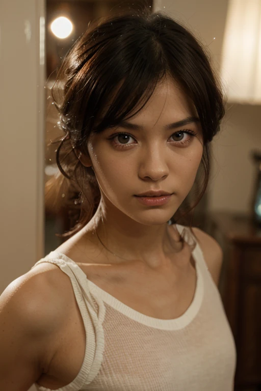 Realistic photography, 8ก ,beautiful girl , short hair