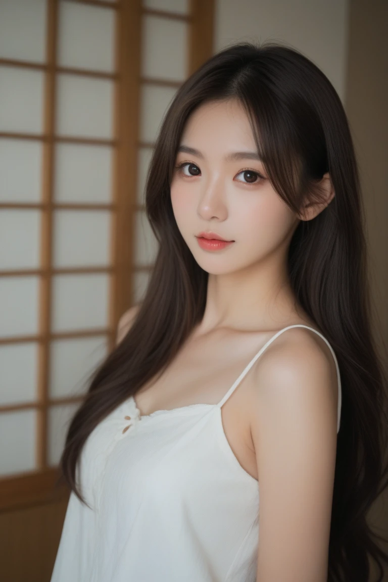 16K、Photorealistic、Highest quality、masterpiece、Ultra-high resolution、RAW Photos、Realistic、Bright lighting、Face Light、Smooth Professional Lighting、looking at the camera、alone、Adult female、Beautiful woman、so beautiful、Realistic skin texture、Glowing Skin、Moisturized Skin、Realistic eye and facial details、Perfect Style、Model Body Type、Beautiful Eyes、Big eyes、Inconspicuous tear bags、slim、Medium sized big breasty nails aren't long、Very short hair、Black Hair、black eye、seems to be happy、Beautiful hip line、(((ビジネスsuit)))、(((office)))、(((suit)))、White dress shirt、Black jacket、