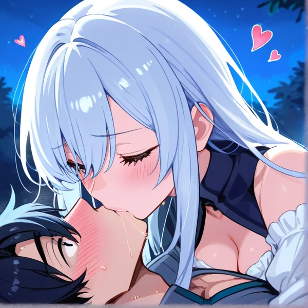 ((masterpiece)),((Highest quality)),(Very detailed),(an extremely delicate and beautiful),Detailed Background,Sleeping on your back,((One girl)and(1 Shota Boy)),((((Heterosexual)))),(((Wrestling Ring))), ((((One girl,low length)))),((((Miyako(Swimwear)/(Blue Archive/)))),Official Alternative Costumes,(Slender body:1.4), (Long Hair,ponytail),Gray Hair,bangs, Purple eyes, (Medium Bust), Covered navel, clavicle, Pale skin,Glowing Skin, ((She wears one piece Swimwear,frilly Swimwear, Hair Ribbon)), (Roll your eyes:1.4),(Ahegao),(trembling), Apart from the clothes, Sex,kiss,Face to face,hug,((((girl lying face up on Wrestling Ring)))),Leg Lock, Motion Lines, (Cum in pussy:1.4),Semen on clothes,Cum on my chest,Cum in mouth,Semen in hair,(Excessive ejaculation), ((((1 Shota Boy,low length)))),(small),Big penis,Dark skinned shota,Interracial,
