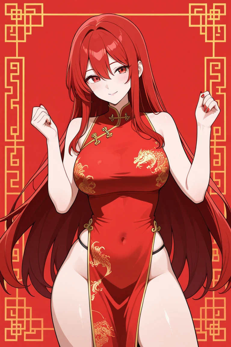 offcial art，Nice face，pretty eyes，cyber punk personage，Big breasts exposing cleavage，pretty eyes，Single horsetail，Stood up，Whole body diagram，（tmasterpiece，Best quality，Detailed pubic hair， 独奏， Full body lesbian， wariza， origin， medium chest sound，Wonderful and magical， Unity 8k壁纸， ultra - detailed， Beautiful and beautiful，Luigi，clothes open，Naked all over the body， tmasterpiece， Best quality， realistically， Interface headset， nudity under clothes，Single ponytail for orange hair，Long gray hair，（（red bikinis），Common，The one with red hair, perfect body figure, Spacious size , Very sexy,，muscle group，orange colors，fansty world，Clean design，Belly exposure，nakeness，legs are open [[Slender fingers and hands：0.55]：：0.85]，（detail finger）