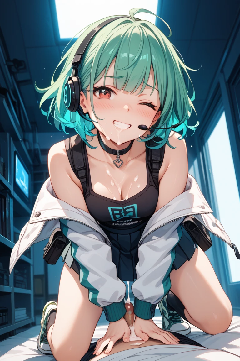 Highest quality,Highest Resolution,,sexy,Short Bob,Very beautiful eyes,Transparent nipples,whole body,Glasses