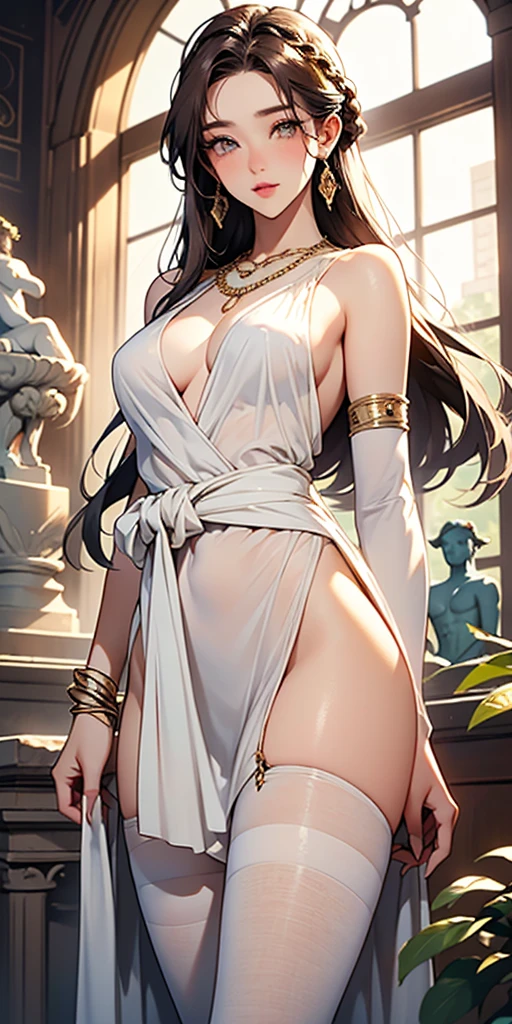 Masterpiece, Professional, High Definition - quality, sharp focus, perfect artwork, Best Illustration, trending on artstation, UHD, 4k, full body, NSFW
character design sheet , full body view, native american girl, defined cheekbones, high cheekbones, muscular, buckskins , sexy bimbo, gigantic breasts,black hair,;beautiful woman, ribbon dresses , shiny skin, scribbles and marks, puffy lips ,pose, beige color palette, brown legs, brown arms, brown face