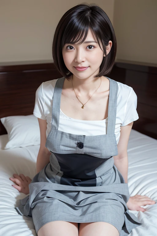 (((masterpiece)))、(((High resolution))、8K、(In detail))、(Highest quality)、Beautiful girls、A beautiful girl with white wings growing on her back:1.5 、笑顔のCute beautiful girl、Very attractive beautiful girl、(White apron)、On a bed with white sheets,(((Your smile is cute,)))、((12-year-old girl:2.0))、Super cute lolita idol:1.5 、(((肌の露出が多い白いOff the shoulderのエプロンを着た美しい少女, Transparent muscle)))、(Slender body and beautiful breasts)、((Well-formed and elegant face:1.5))、(((Belly buttonが見える)))、(Big Breasts: 1.5)、tits、Naked Apron、Cute beautiful girl、(((Apron with a random and complex shape that exposes a lot of the chest:1.5)))、Very beautiful beautiful girl、A young and innocent beautiful girl、Big Breastsを強調してる:1.5 、Thighsが付け根まで見える、((Doing the splits:1.5))、sit、(Belly buttonが見える:1.5)、(Her breasts are exposed: 1.5)  、A beautiful girl、エプロンはOff the shoulder、The cleavage is exposed、Well-formed face、Belly button、Thighs、Off the shoulder:1.5 、NSFW 、whole body: 1.5 、barefoot: 1.5 、No shoulder straps、White string buns、panties pull out:2.0、The shoulder strap is loose