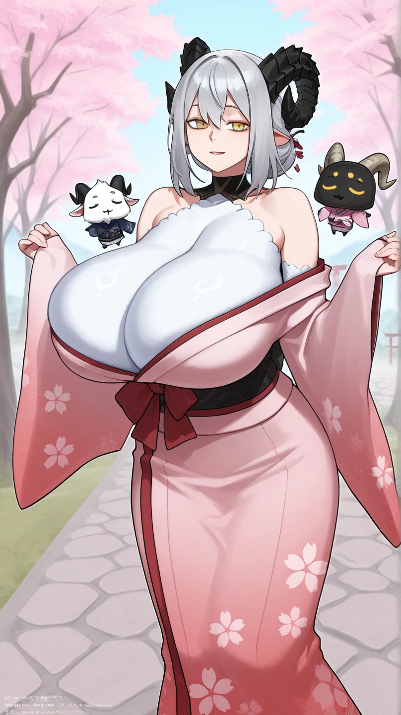 bangs big breasts bubble butt bunny ears bunny bunny tail curvy white hair red eyes dynamic pose explanation full body high heels hourglass figure huge breasts maebari nipples reverse bunny suit short hair standing thick thighs wide hips